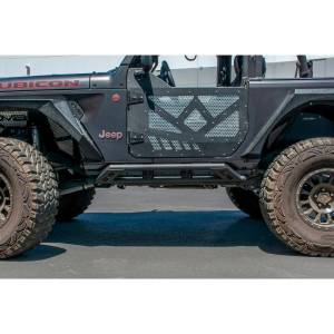 DV8 Offroad - DV8 Offroad SRJL-23 Tubular Rock Sliders with Plated End Caps for Jeep Wrangler JL 2018-2020 - Image 3