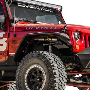 DV8 Offroad FENDB-02 Flat Fenders for Jeep Wrangler JK 2007-2018