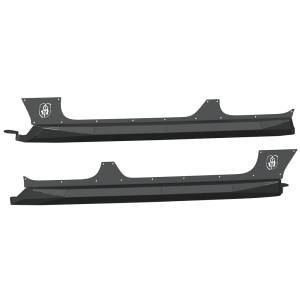 Road Armor 518ARG4B Stealth Front Bumper Body Armor 4 Door Rocker Panels for Jeep Wrangler JL 2018-2019
