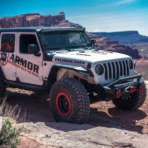 Road Armor - Road Armor 518ARG4B Stealth Front Bumper Body Armor 4 Door Rocker Panels for Jeep Wrangler JL 2018-2019 - Image 5