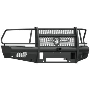 Road Armor 410VF26B Vaquero Non-Winch Front Bumper with Full Guard and 2" Receiver for Dodge Ram 2500/3500/4500/5500 2010-2018