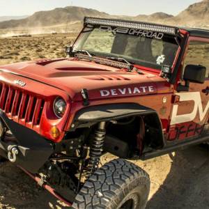 DV8 Offroad - DV8 Offroad LBSRTB-04 Hood Cowl LED Light Bar Bracket for Jeep Wrangler 2007-2017 - Image 3