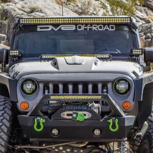 DV8 Offroad - DV8 Offroad LBSRTB-04 Hood Cowl LED Light Bar Bracket for Jeep Wrangler 2007-2017 - Image 4