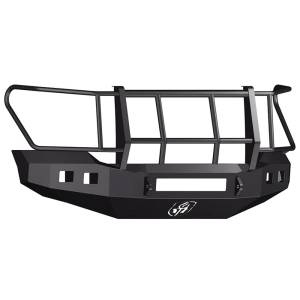 Road Armor 315R6B Stealth Winch Front Bumper with Foreman Guard and Square Light Holes for Chevy Silverado 2500 HD/3500 HD 2015-2019