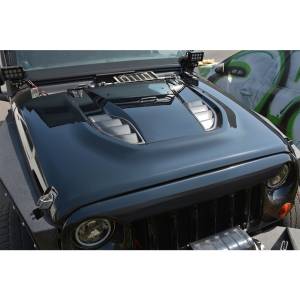 DV8 Offroad - DV8 Offroad HDMB07-TA 10th Anniversary Hood for Jeep Wrangler JK 2007-2016 - Image 2
