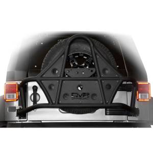 DV8 Offroad TCSTTB-01 Body Mounted Tire Carrier for Jeep Wrangler JK 2007-2018