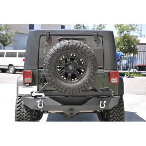 DV8 Offroad - DV8 Offroad RBSTTB-01 Mid Width Rear Bumper with Tire Carrier for Jeep Wrangler JL 2018-2020 - Image 2