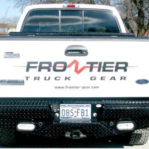 Frontier Gear 100-19-9009 Rear Bumper with Sensor Holes and Lights for Ford F250/F350 1999-2007