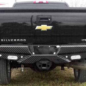 Frontier Gear - Frontier Gear 100-21-1012 Rear Bumper with Sensor Holes and No Lights for Chevy Silverado 2500 HD/3500 HD 2011-2014 - Image 3