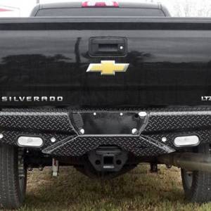 Frontier Gear - Frontier Gear 100-21-5012 Rear Bumper with Sensor Holes for Chevy Silverado 1500 2014-2018 - Image 3