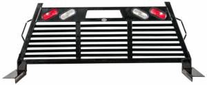 Frontier Gear 110-11-7008 Full Louvered 2HR Headache Rack with Light for Ford F250/F350 2017-2019
