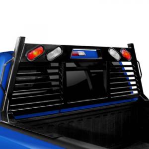 Frontier Gear - Frontier Gear 110-19-9009 Open Window 2HR Headache Rack with Light for Ford F250/F350 1999-2016 - Image 2