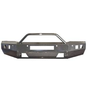 Frontier Gear 140-21-5012 Sport Front Bumper with Sensor Holes and Light Bar Compatible for Chevy Silverado 2500 HD/3500 HD 2015-2019