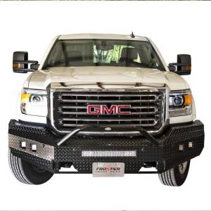 Frontier Gear - Frontier Gear 140-31-5008 Sport Front Bumper with Cube Light and Light Bar Compatible for GMC Sierra 2500 HD/3500 HD 2015-2019 - Image 2