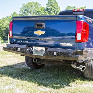 Frontier Gear - Frontier Gear 160-21-5013 Sport Rear Bumper with Sensor Holes and Cube Light Compatible for Chevy Silverado 1500/2500 HD/3500 HD 2014-2019 - Image 3