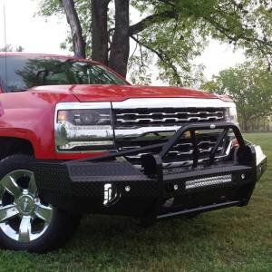Frontier Gear 600-21-6010 Xtreme Front Bumper with Light Bar Compatible for Chevy Silverado 1500 2016-2018