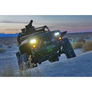 Expedition One - Expedition One JKFB_CS_H_PC Core Series Winch Front Bumper with Hoop for Jeep Wrangler JK 2007-2018 - Textured Black - Image 2