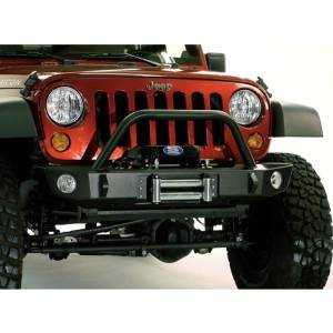 Expedition One - Expedition One JKFB_CS_H_PC Core Series Winch Front Bumper with Hoop for Jeep Wrangler JK 2007-2018 - Textured Black - Image 3