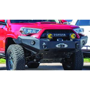 Expedition One - Expedition One 4RFB100_H_PC Base Front Bumper with Single Center Hoop for Toyota 4Runner 2014-2019 - Textured Black - Image 3