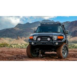 Expedition One FJCFB100_KD_PC Trail Series Kodiak Front Bumper for Toyota FJ Cruiser 2007-2014 - Textured Black