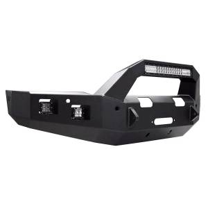 Backwoods - Backwoods BWCFV2-101XXLLB Brute Winch Front Bumper with Bull Bar LED and without Sensor Holes for Chevy Silverado 2500/3500 2015-2019 - Image 2