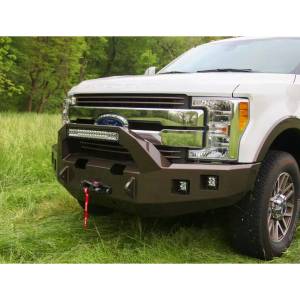 Backwoods - Backwoods BWFH25-101XXLLB Brute Winch Front Bumper with Bull Bar LED and without Sensor Holes for Ford F250/F350 2017-2021 - Image 3