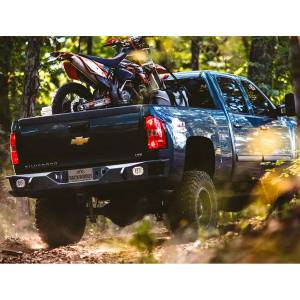 Backwoods - Backwoods BWGES1-201ZZPPB Brute Rear Bumper with Sensor Holes for Chevy Silverado 1500 2014-2018 - Image 4