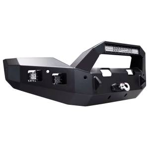 Backwoods - Backwoods BWGFS2-101XXIIB Brute Winch Front Bumper with Bull Bar LED and Sensor Holes for GMC Sierra 2500HD/3500 2015-2019 - Image 2