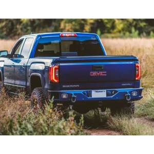 Backwoods - Backwoods BWGFS2-201ZZPPB Brute Rear Bumper with Sensor Holes for GMC Sierra 2500 HD/3500 2015-2018 - Image 4