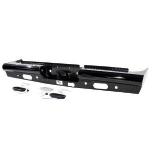 American Built - American Built 2HX23082 Heavy Duty Pipe Rear Bumper for Chevy Silverado and GMC Sierra 2500/3500 2008-2014 - Image 3