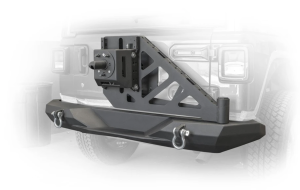 DV8 Offroad - DV8 Offroad RBJL-08 Rear Bumper with Tire Carrier for Jeep Wrangler JL 2018-2020 - Image 3
