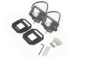 Scorpion Extreme Armor - Scorpion KU09142BK Flood Beam LED Lights with Surface & Flush Mount Kit - Pair - Image 2