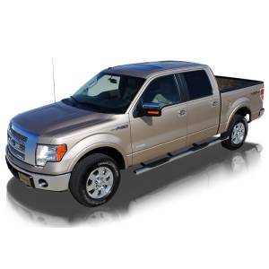 Raptor - Raptor 0403-0186 Wheel to Wheel Nerf Bars for Ford F150 SuperCrew Cab 2009-2014 - Polished Stainless Steel - Image 4