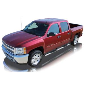 Raptor - Raptor 0701-0020M Cab Length Nerf Bars for Chevy Silverado 1500/2500/3500 Crew Cab 2004-2013 - Polished Stainless Steel - Image 4