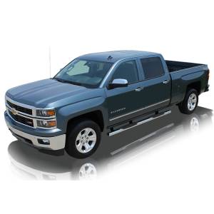 Raptor - Raptor 0701-0604 Cab Length Nerf Bars for Chevy Silverado 1500 Crew Cab 2007-2018 - Polished Stainless Steel - Image 4