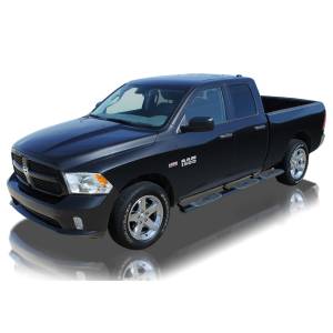 Raptor - Raptor 1002-0104MB Wheel to Wheel Nerf Bars for Dodge Ram 1500 Quad/Extended Cab 2009-2021 - Black E-Coated - Image 4