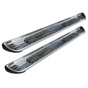 Raptor 1303-0298 SSR Cab Length Running Boards for Ford F150 SuperCrew Cab 2004-2008 - Polished Stainless Steel