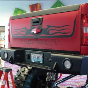 TrailReady 68600 Rear Bumper with D-Ring Tabs for Chevy Silverado 2500/3500 2015-2019