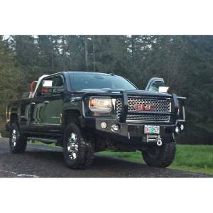 TrailReady 10875G Winch Front Bumper with Full Guard for GMC Sierra 2500 HD/3500 HD 2015-2019
