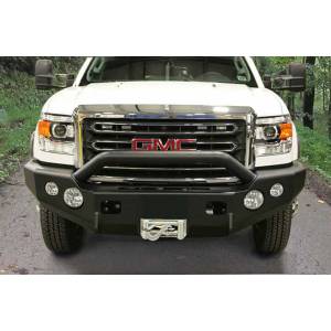 TrailReady 10875P Winch Front Bumper with Pre-Runner Guard for GMC Sierra 2500 HD/3500 HD 2015-2019