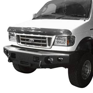 TrailReady 13100B Winch Front Bumper for Ford E250/E350 1992-2007