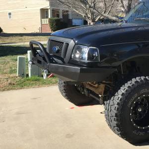 Affordable Offroad - Affordable Offroad Elite Modular Plain Winch Front Bumper with Bull Bar for Ford Ranger 1998-2011 - Image 3