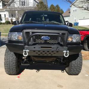 Affordable Offroad - Affordable Offroad Elite Modular Plain Winch Front Bumper with Bull Bar for Ford Ranger 1998-2011 - Image 6