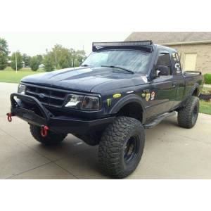 Affordable Offroad - Affordable Offroad Elite Modular Plain Winch Front Bumper with Bull Bar for Ford Ranger 1993-1997 - Image 5