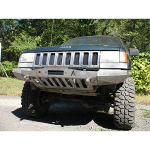 Affordable Offroad Elite Modular Plain Winch Front Bumper for Jeep Grand Cherokee ZJ 1993-1998