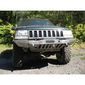 Affordable Offroad - Affordable Offroad Elite Modular Plain Winch Front Bumper for Jeep Grand Cherokee ZJ 1993-1998 - Image 4