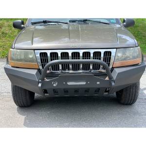 Affordable Offroad - Affordable Offroad Elite Modular Plain Winch Front Bumper for Jeep Grand Cherokee WJ 1999-2004 - Image 2