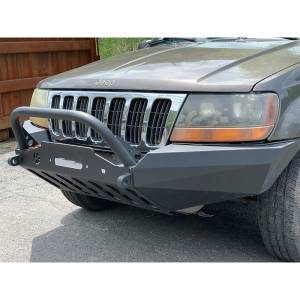 Affordable Offroad - Affordable Offroad Elite Modular Plain Winch Front Bumper for Jeep Grand Cherokee WJ 1999-2004 - Image 3