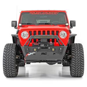 Rough Country - Rough Country 10597A Trail Front Bumper with Stubby Bar for Jeep Gladiator JT/ Wrangler JK/JL 2007-2021 - Image 3