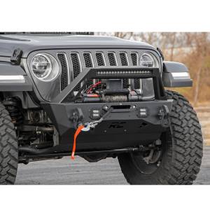 Rough Country - Rough Country 10597A Trail Front Bumper with Stubby Bar for Jeep Gladiator JT/ Wrangler JK/JL 2007-2021 - Image 6